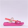 Wonders Mar Strappy Sporty Sandal - Fuchia Combi